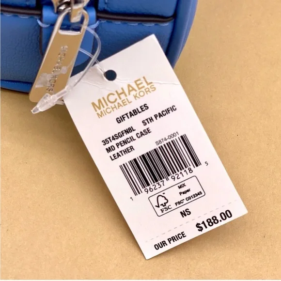 Michael Kors Pencil Cosmetic Case MK Giftables MD Makeup - Picture 9 of 9